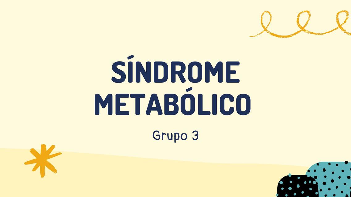 Síndrome Metabólico