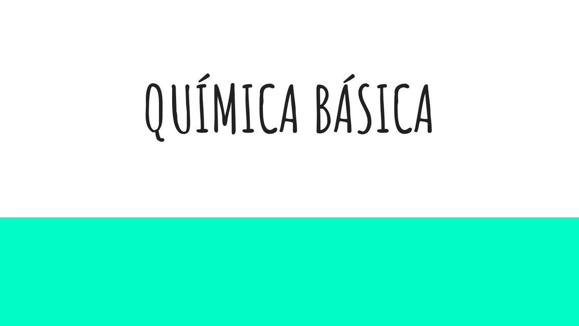 Química Básica 