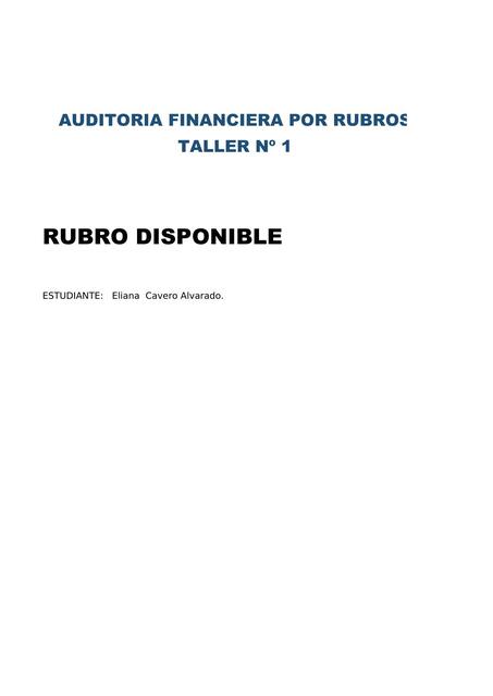 Auditoría Financiera 