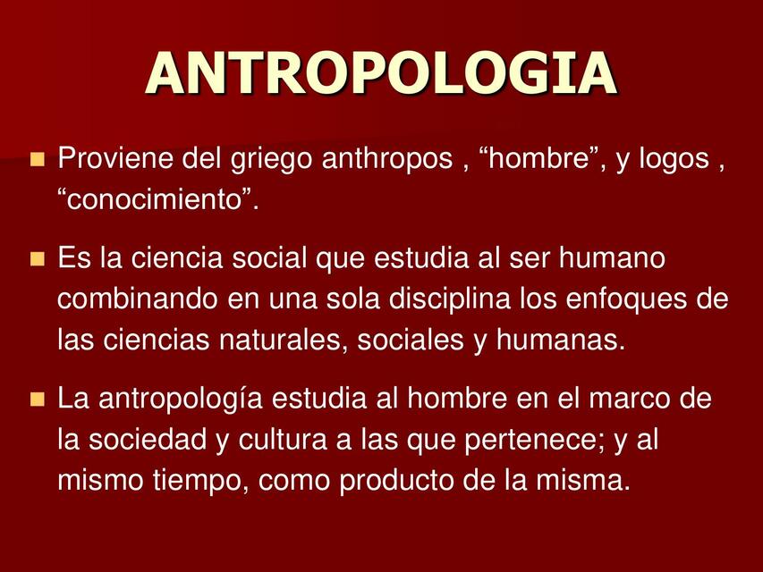 Antropología 