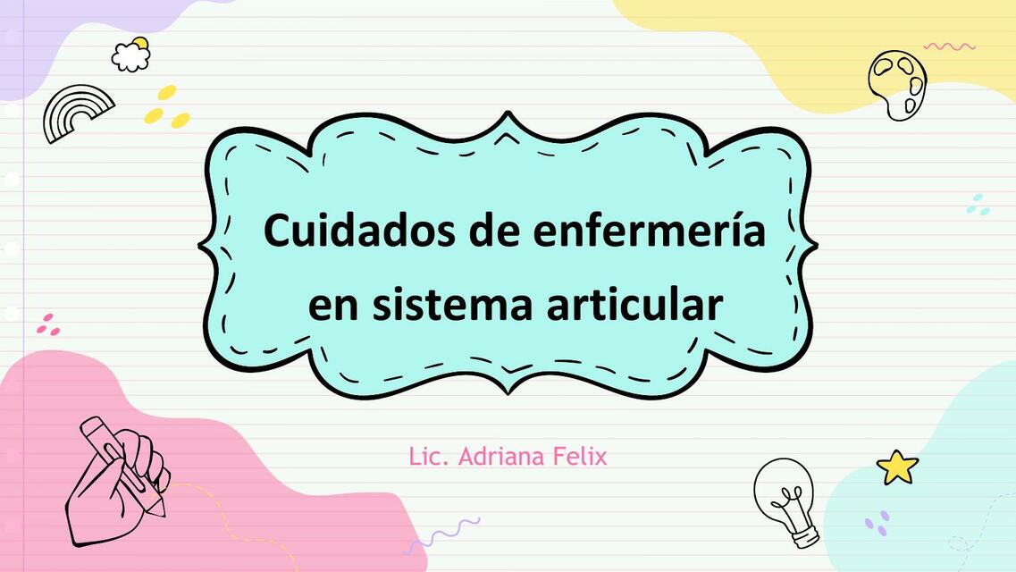 Sistema articular cuidados