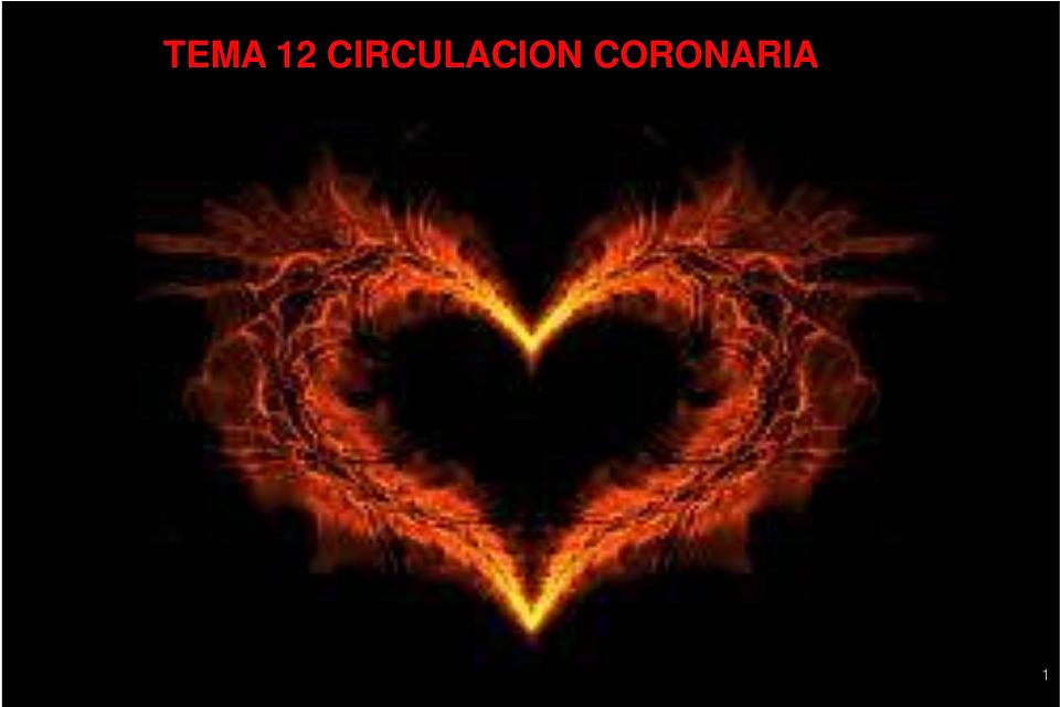 FISIOPATOLOGIA CIRCULACION CORONARIA