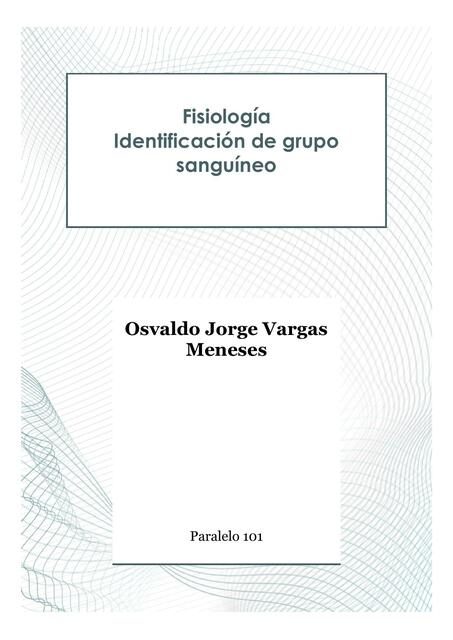 Fisiología Grupo Sanguineo