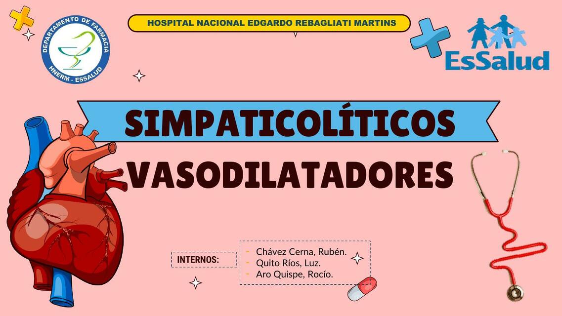 Simpaticolíticos Vasodilatadores 