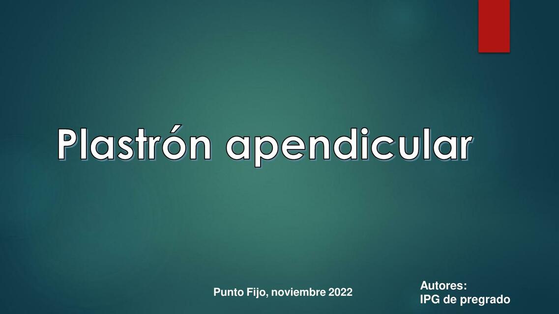 Plastron apendicular Jacobo Idbeis uDocz