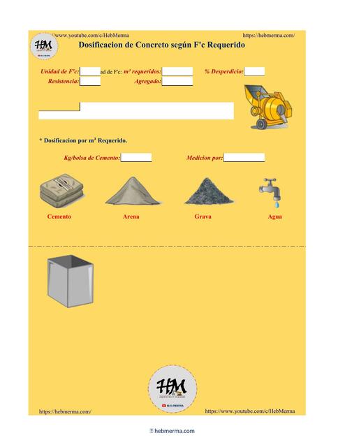 Dosificación de Concreto