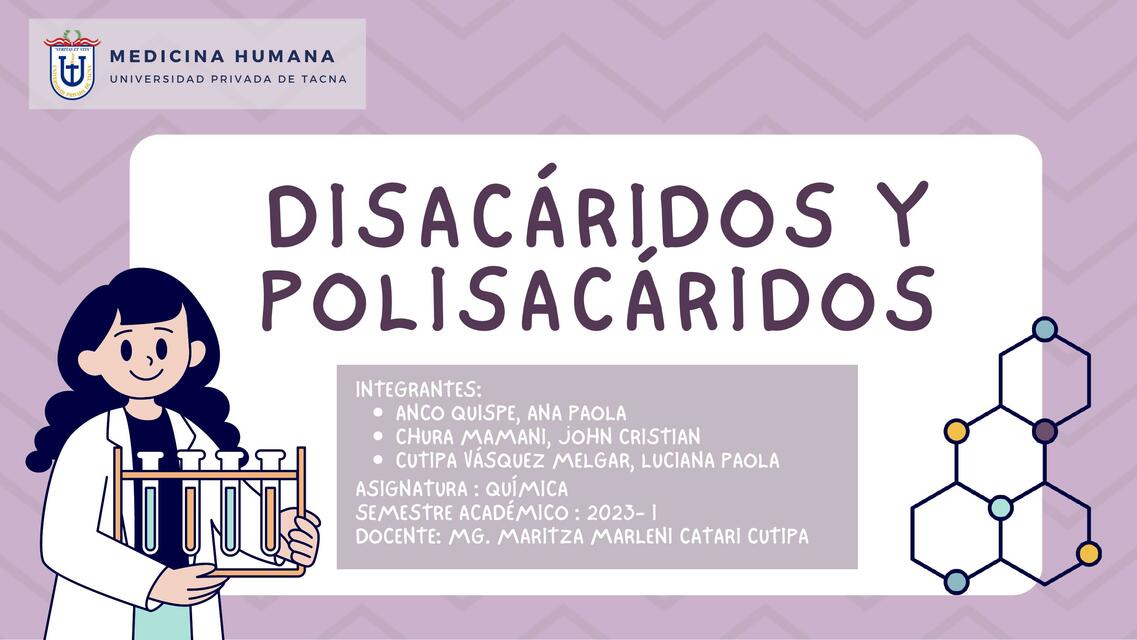 Disacáridos y polisacáridos