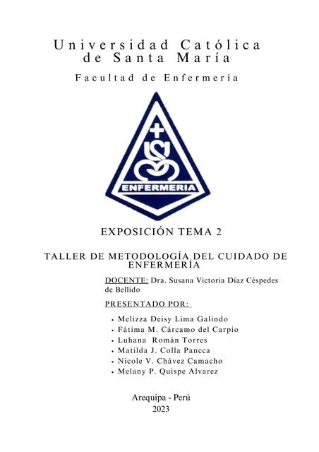 Taller de Metodología del Cuidado de Enfermería 