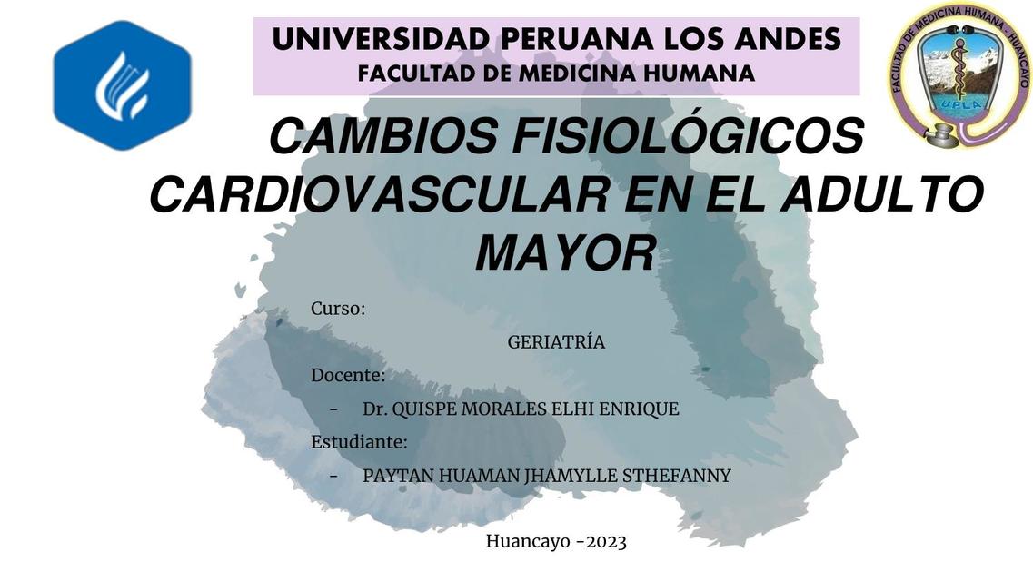 Cambios fisiológicos cardiovascular en el adulto 