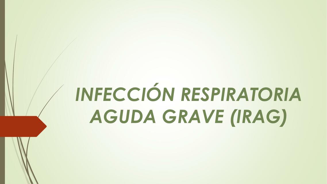 INFECCION RESPIRATORIA AGUDA GRAVE IRAG 2