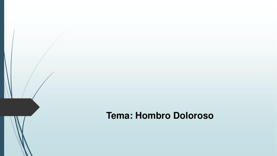 hombro doloroso