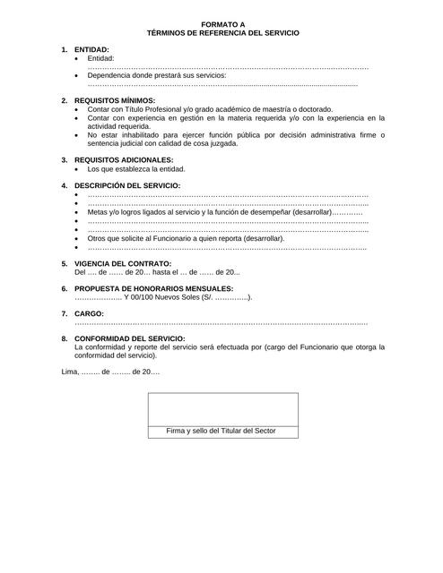 Formatos DS016 EF TDR  