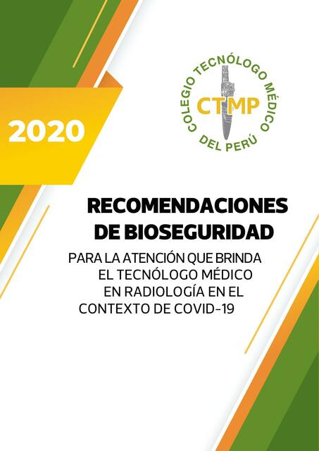 Recomendaciones de Bioseguridad 