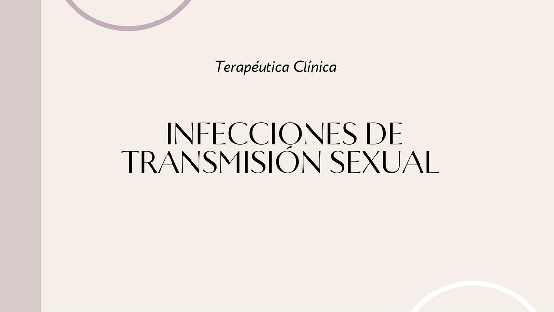 Infecciones de Transmisión Sexual 