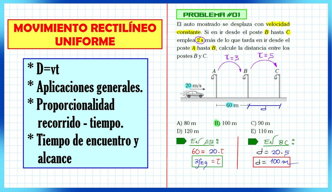 Movimiento Rectilíneo Uniforme 