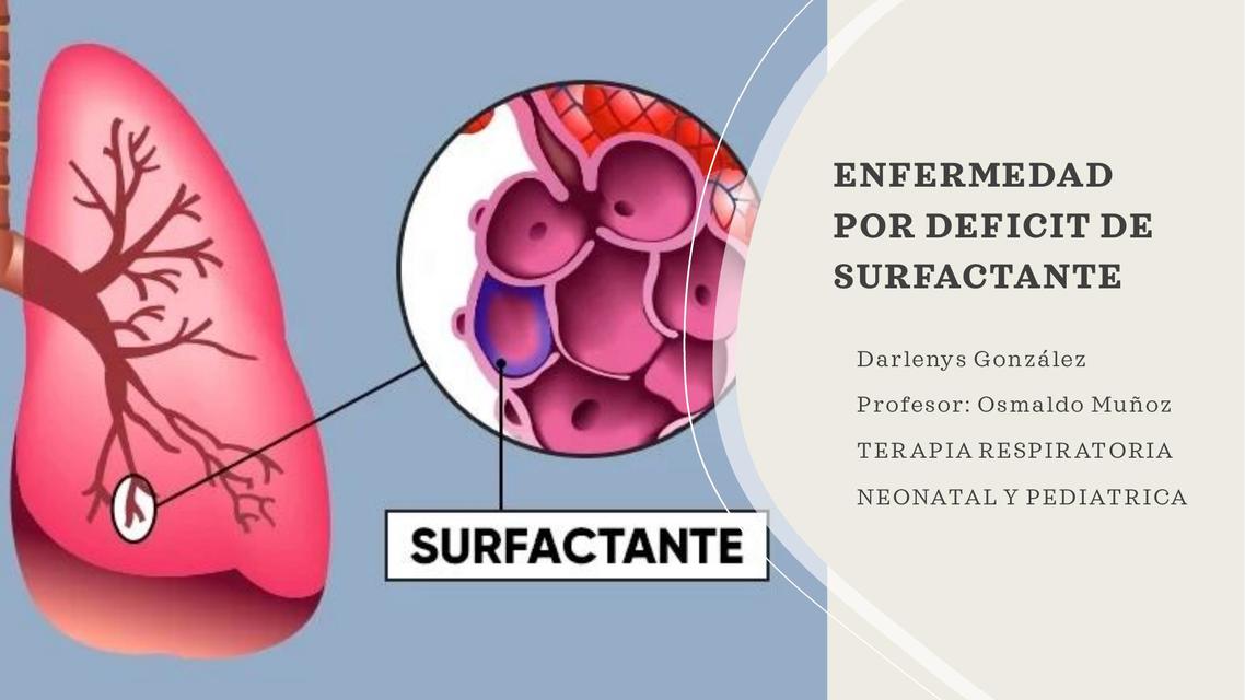 Enfermedad por déficit de surfactante  