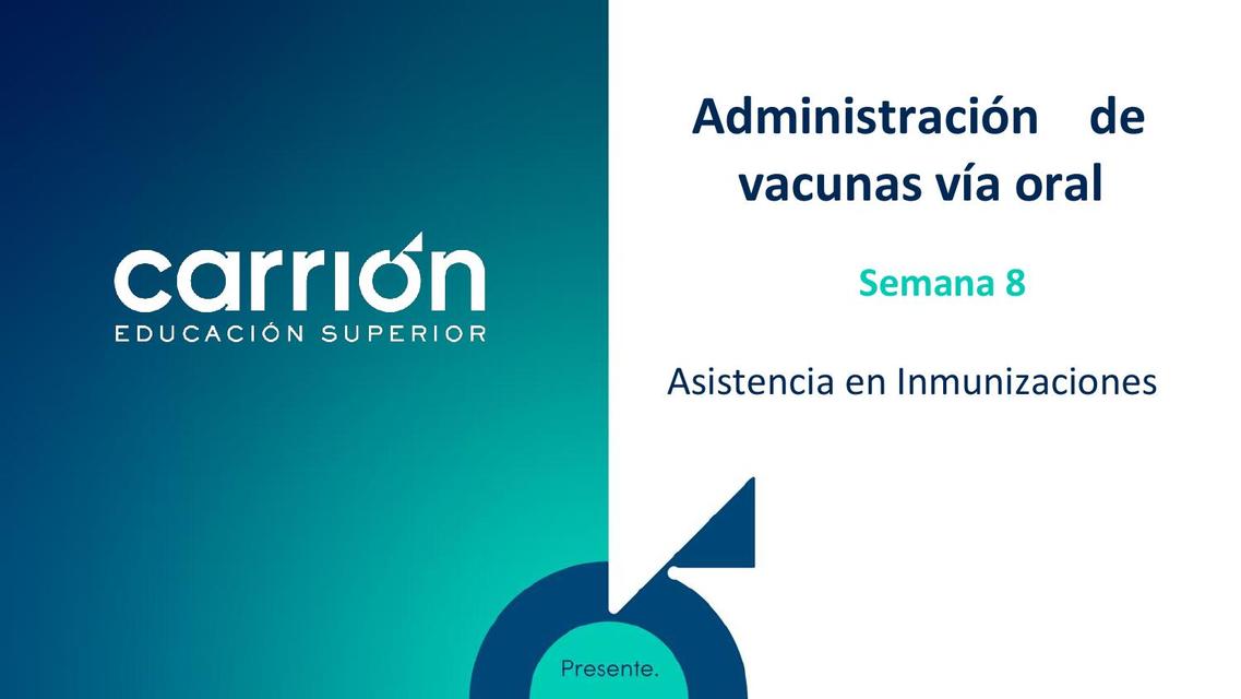 Administración de vacunas vía oral 