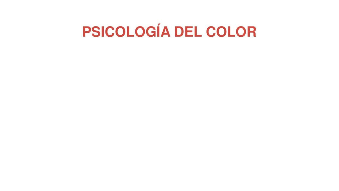 Psicología del color