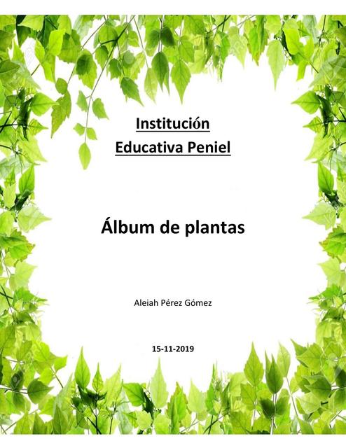 Álbum de plantas  