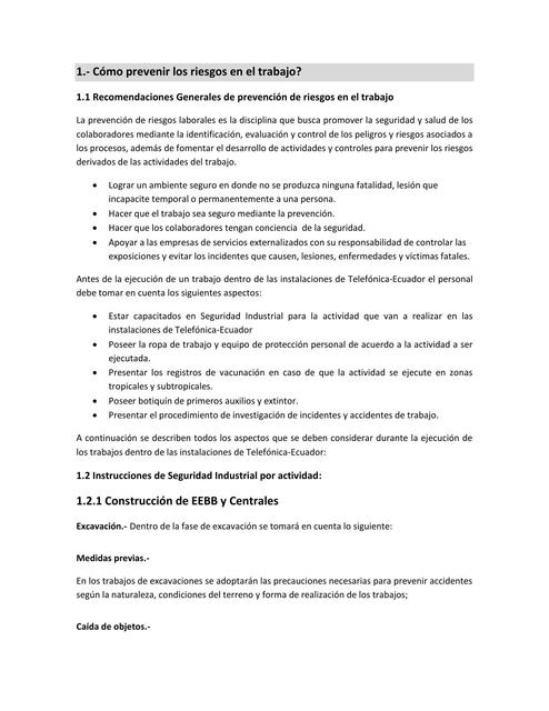 ¿Cómo prevenir los riesgos en el trabajo?