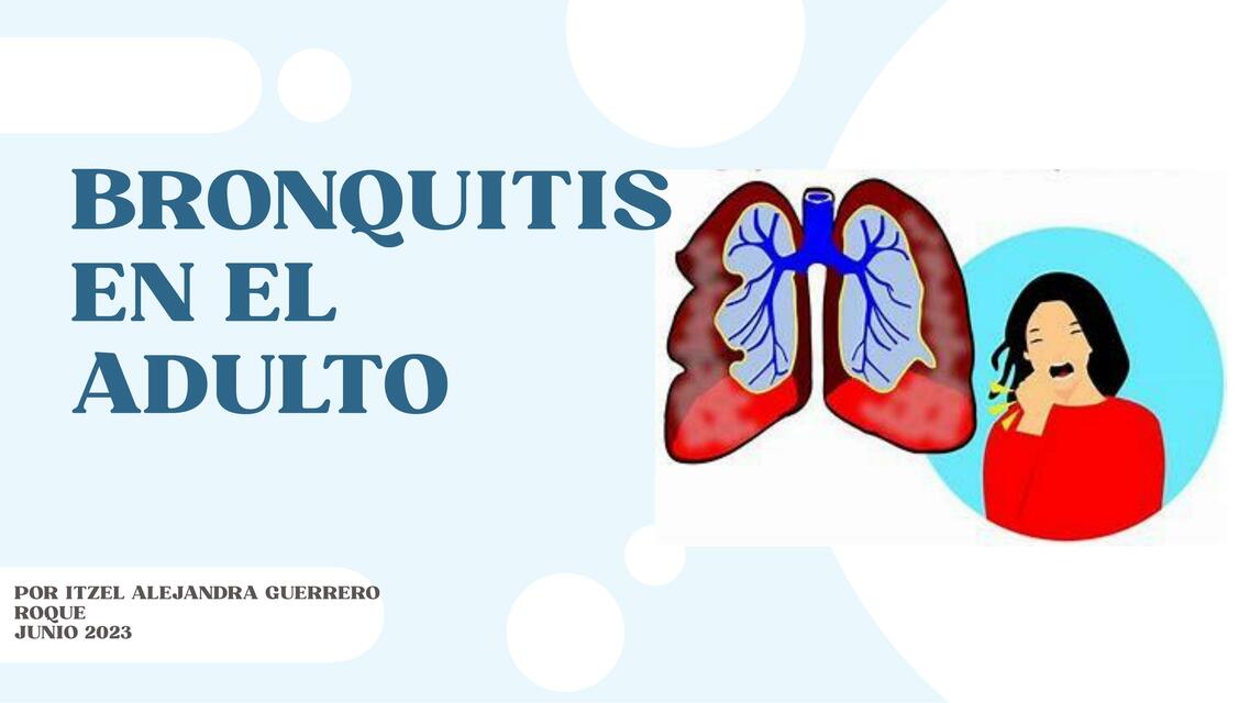 Bronquitis en el adulto 