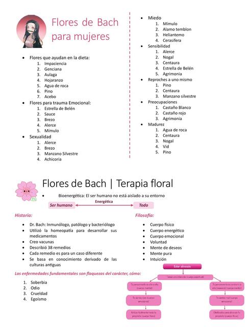 Flores de Bach para mujeres