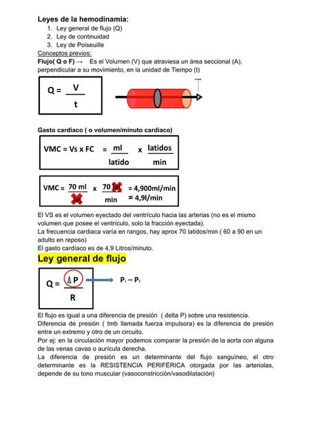 Leyes de la hemodinamia