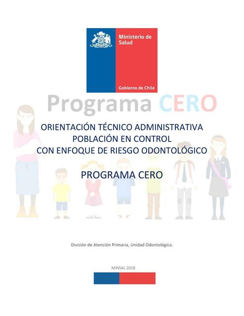 Orientacion Tecnica Programa CERO