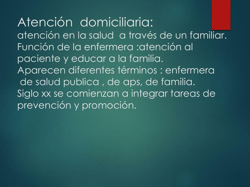 Atencion domiciliaria