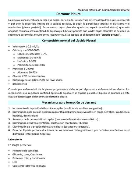 Derrame Pleural 