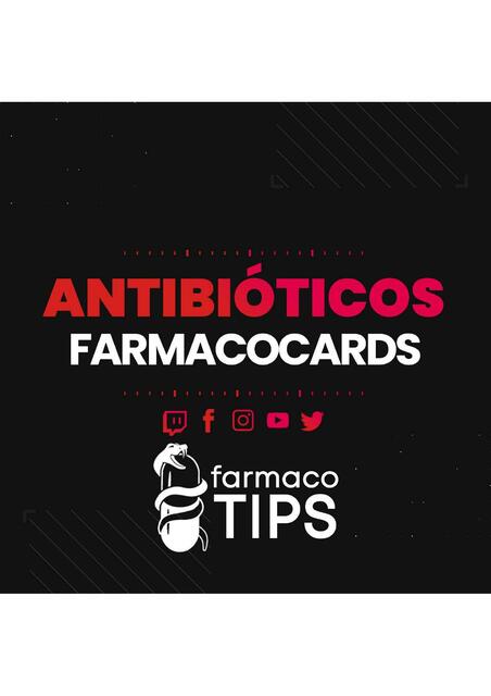 Antibióticos Farmacocards