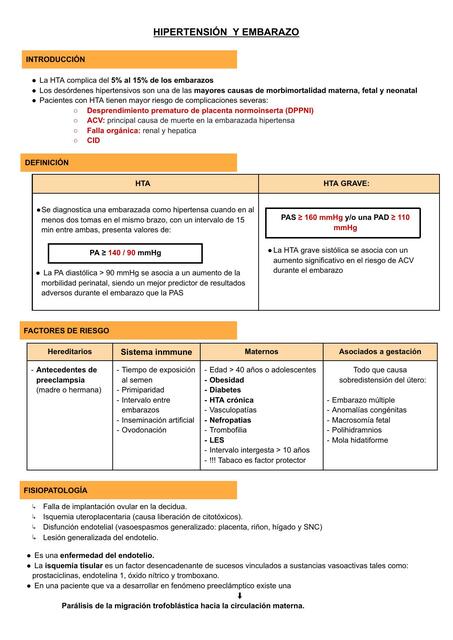 Hipertensión y embarazo