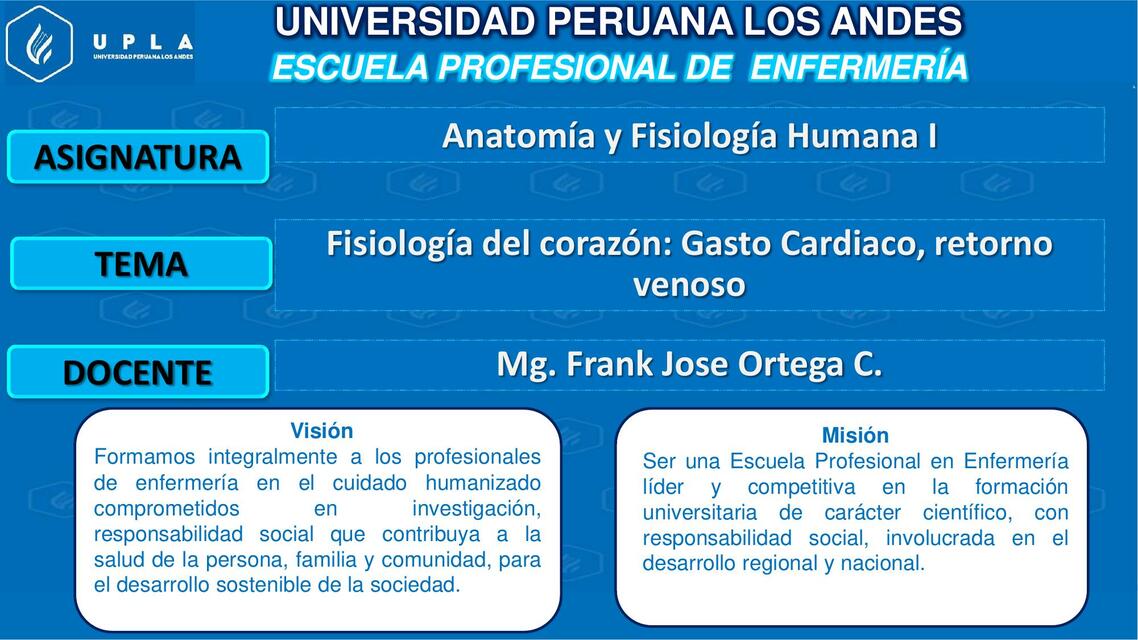 Fisiología del Corazón: Gasto Cardiaco, Retorno Venoso 