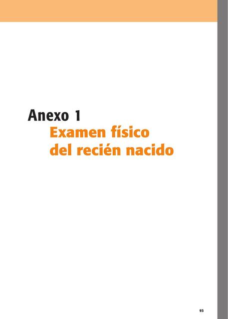 Examen Físico del Recién Nacido 