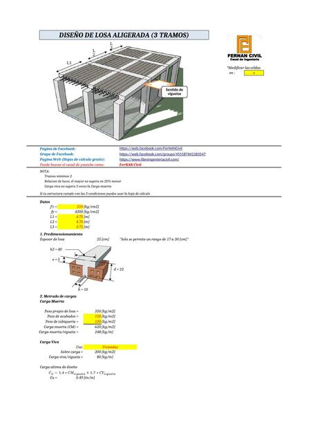 Diseño de Losa Aligerada 