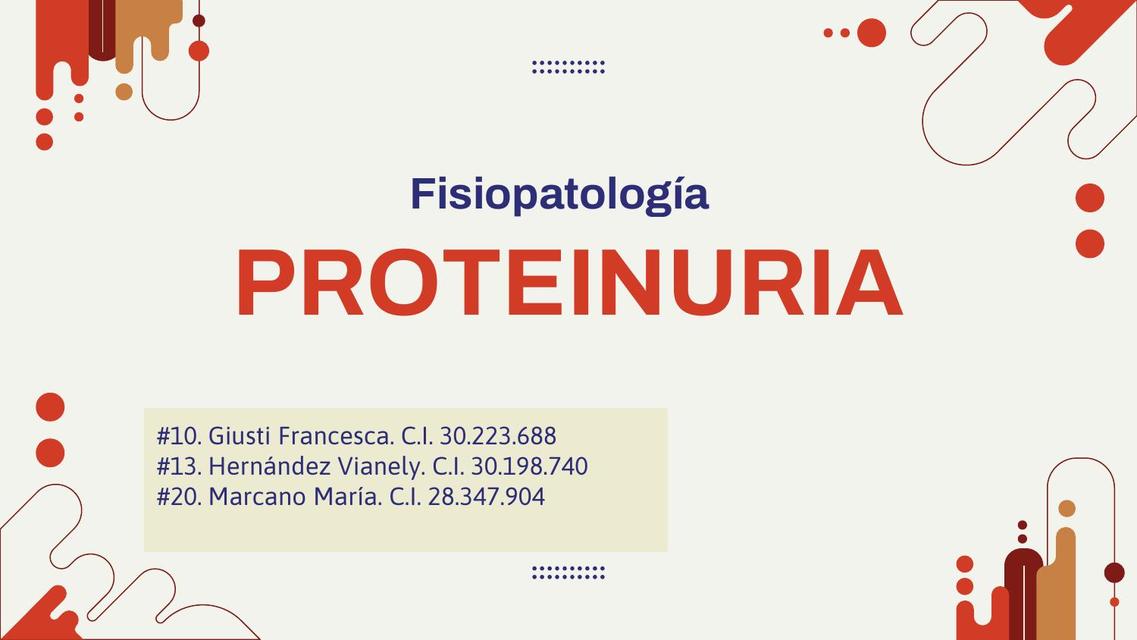 Proteinuria Vian uDocz