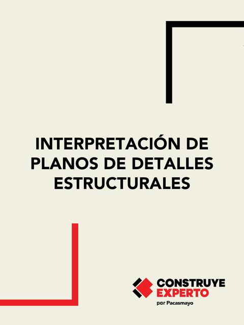 Interpretación de planos de detalles estructurales 