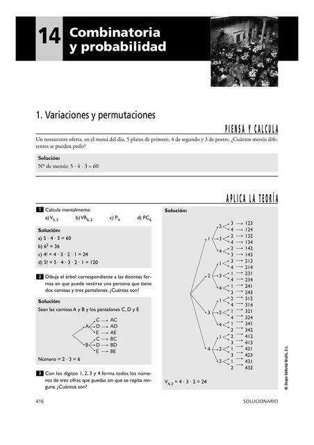 Combinatoria y Probabilidad