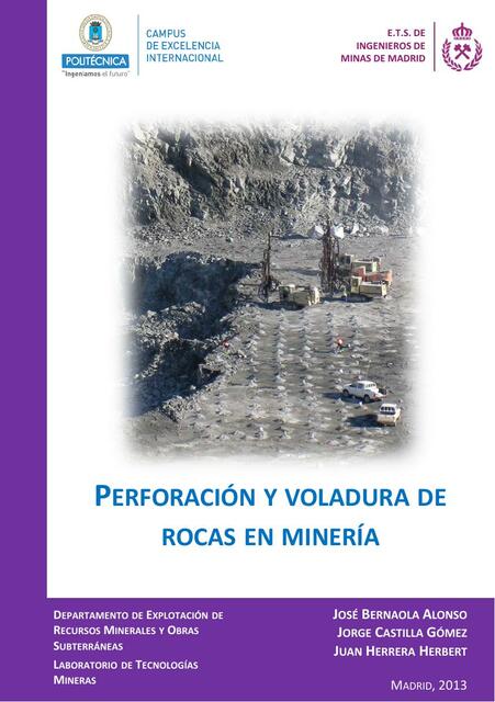 Perforación y Voladura de Rocas en Minería 