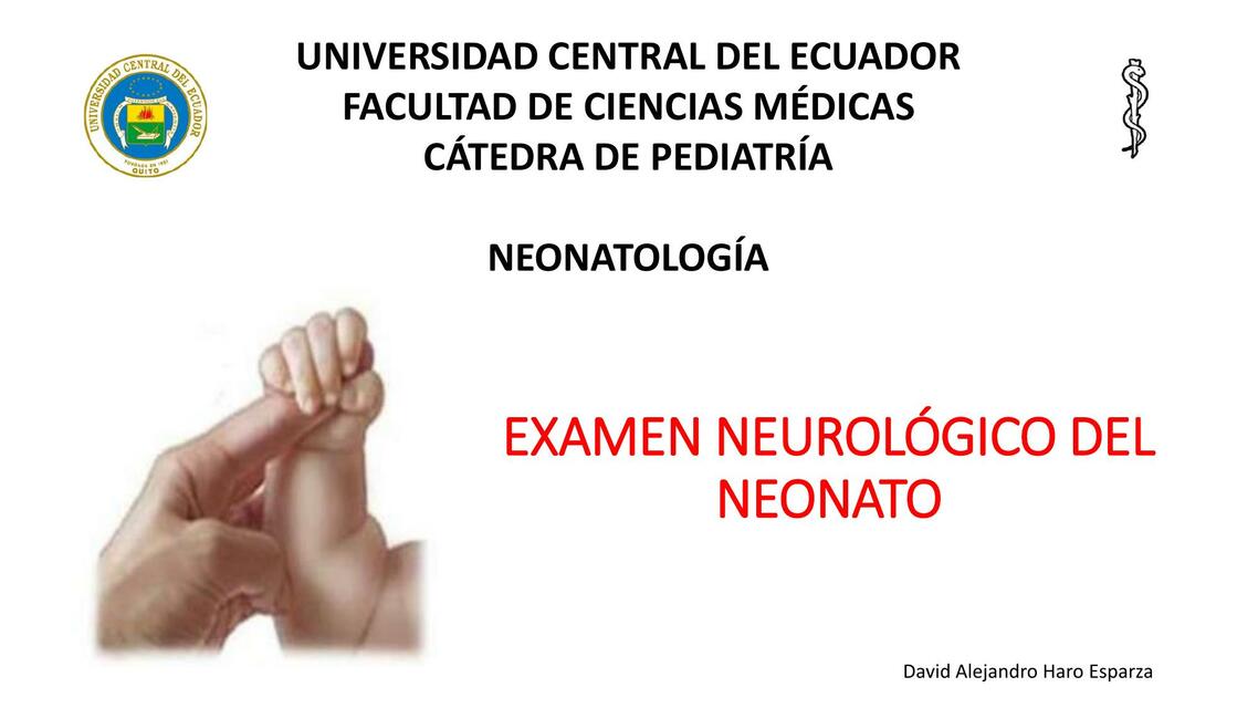 Examen Neurológico del Neonato 