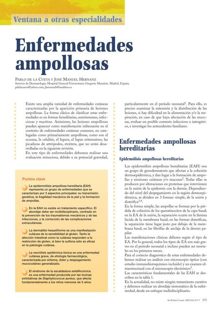 Enfermedades ampollosas