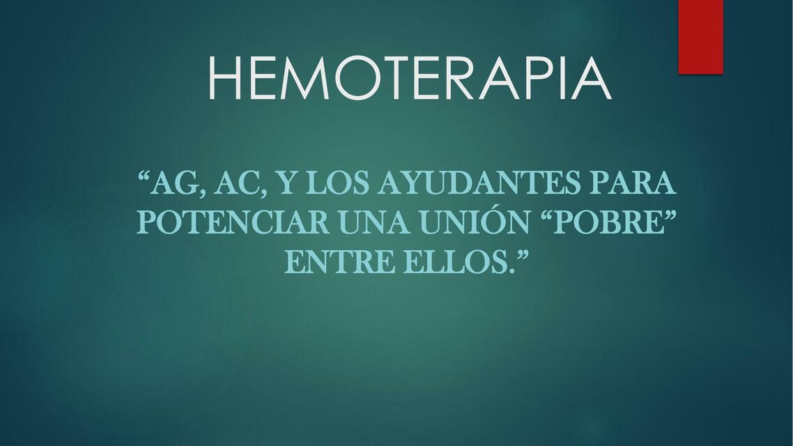 Hemoterapia 