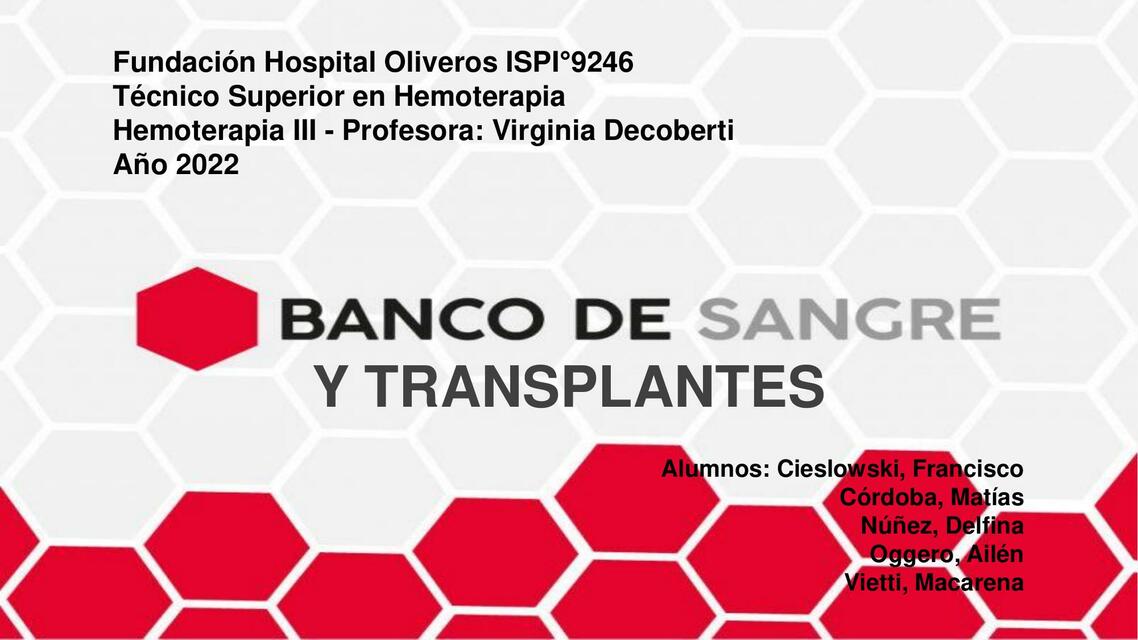 Banco de Sangre