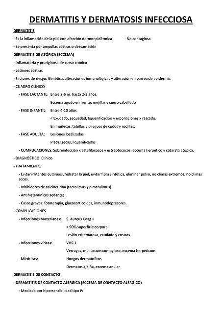 RESUMEN DERMATITIS Y DERMATOSIS