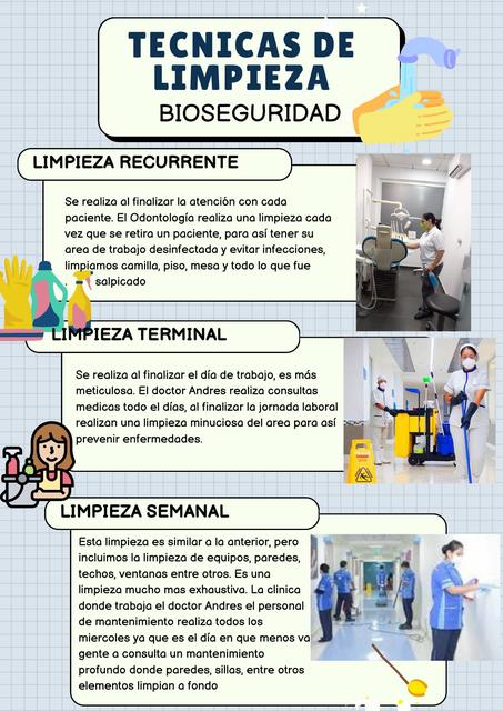 Tipos de limpieza en bioseguridad 