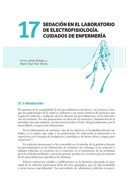 Sedación en el Laboratorio de Electrofisiología. Cuidados de Enfermería 