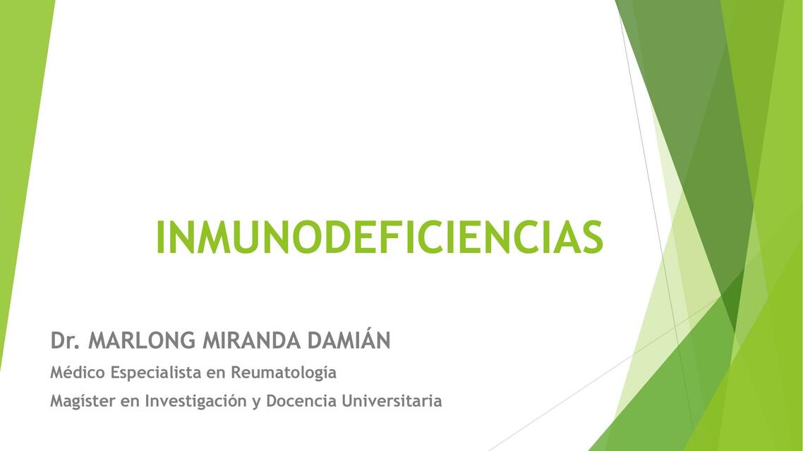 Inmunodeficiencias