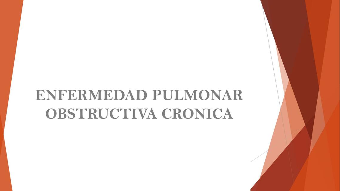 Enfermedad pulmonar obstructiva crónica (EPOC)