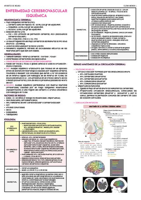 Apuntes ECV Isquemica