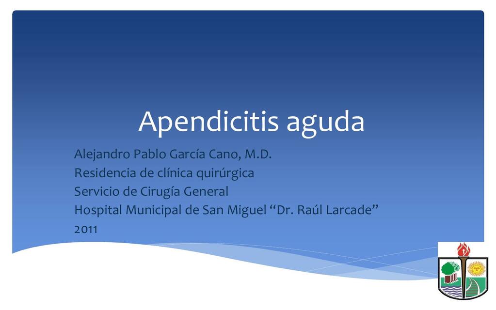 Apendicitis aguda clase UBA